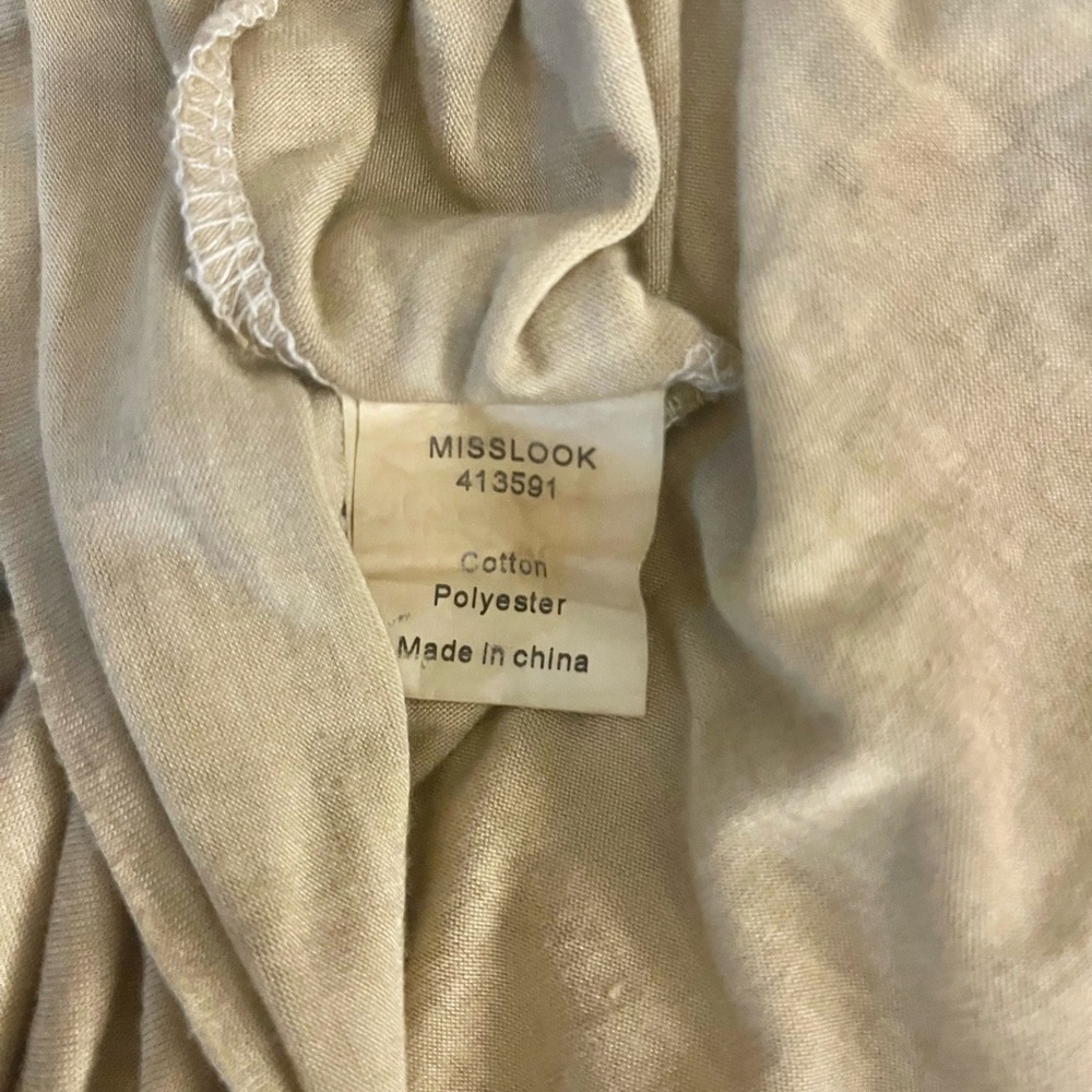 MISSLOOK Charcoal and Beige Maxi Dress - Picture 9 of 9